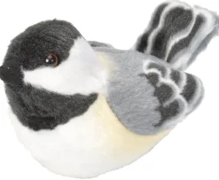Wild Republic Audubon II Black-capped Chickadee Stuffed Animal - 5" Fashion