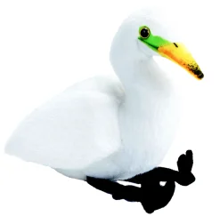 Wild Republic Audubon II Egret Stuffed Animal with Sound - 5" Clearance