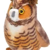 Wild Republic Audubon II Great Horned Owl Stuffed Animal with Sound - 5" Hot