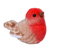 Wild Republic Audubon II House Finch Stuffed Animal with Sound - 5" New