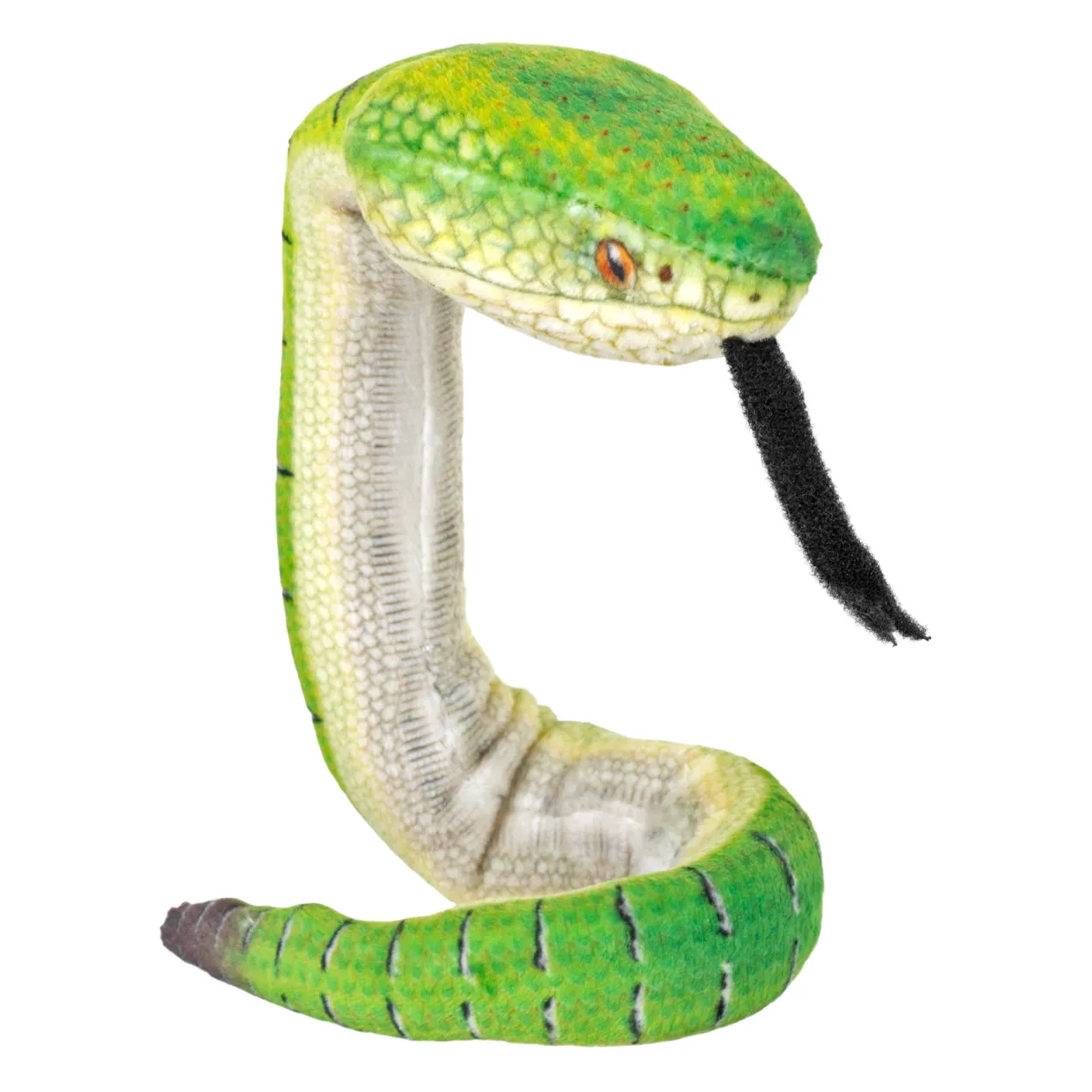 Wild Republic Coilkins Borneo Pit Viper Stuffed Animal - 12" Outlet
