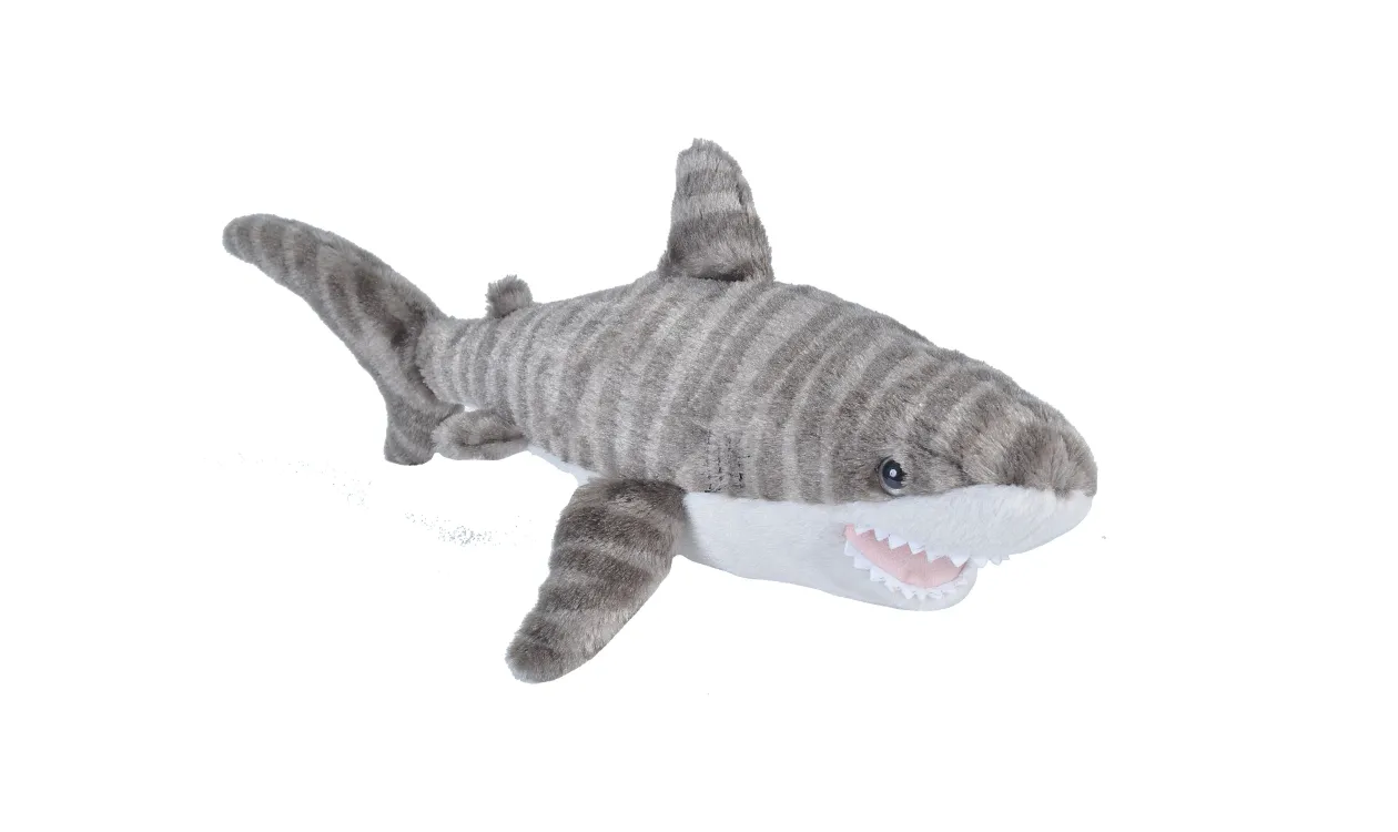 Wild Republic Cuddlekins Eco Tiger Shark Stuffed Animal - 8" Sale