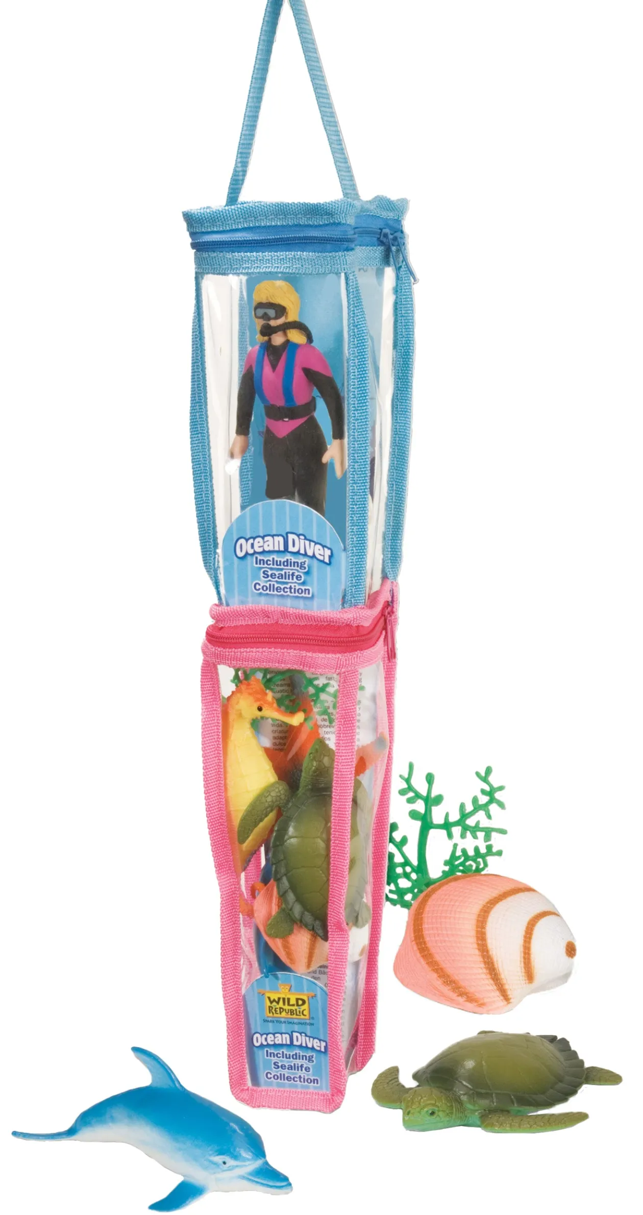 Wild Republic Female Diver & Aquatic Animal Figurines Hot