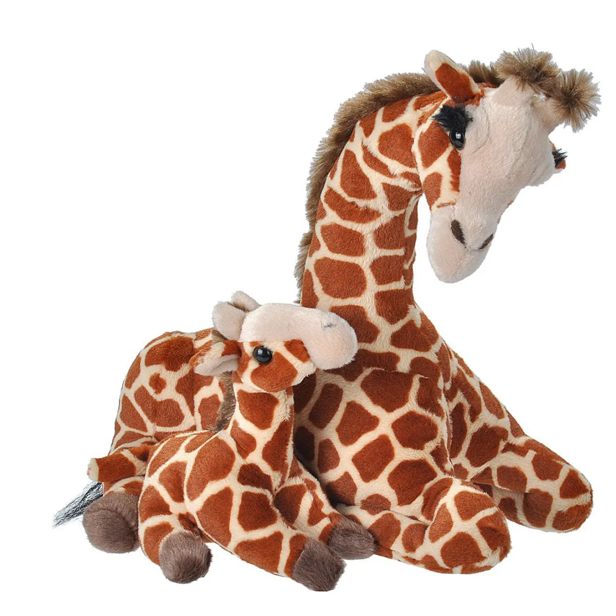 Wild Republic Giraffe - Mom & Baby 12" New
