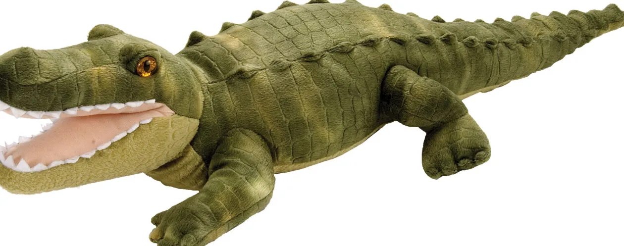 Wild Republic Green Alligator Stuffed Animal - 12" New
