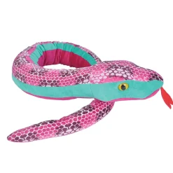 Wild Republic Honeycomb Pink Snake Stuffed Animal - 54" Clearance