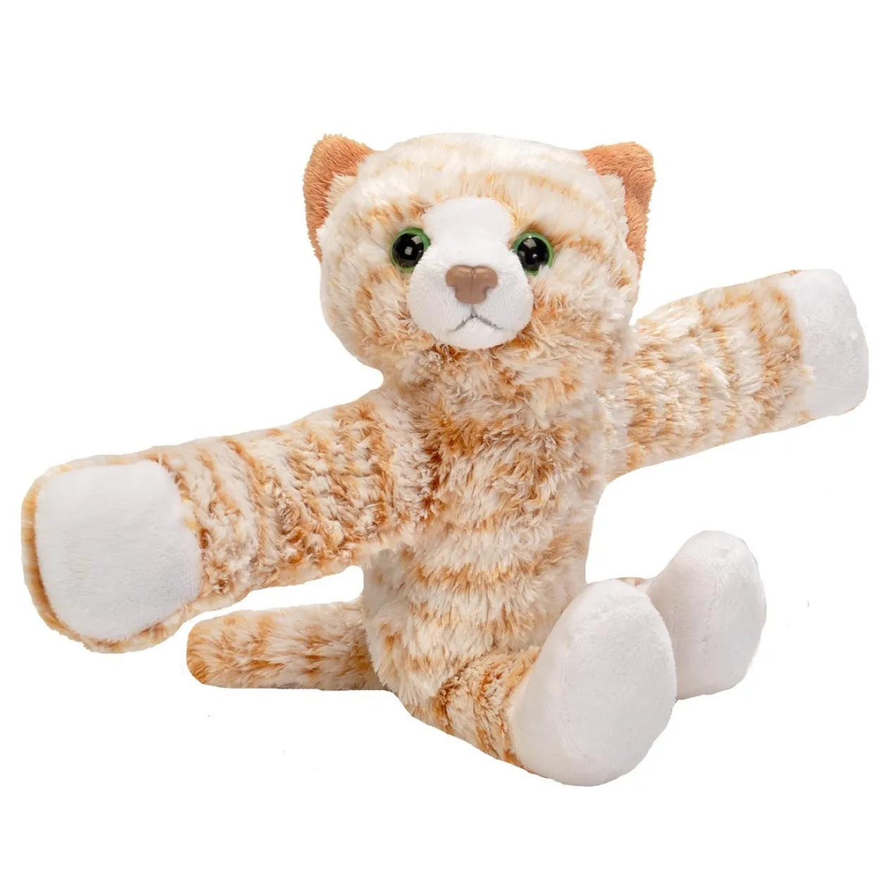 Wild Republic Huggers Orange Tabby Cat Stuffed Animal - 8" Clearance