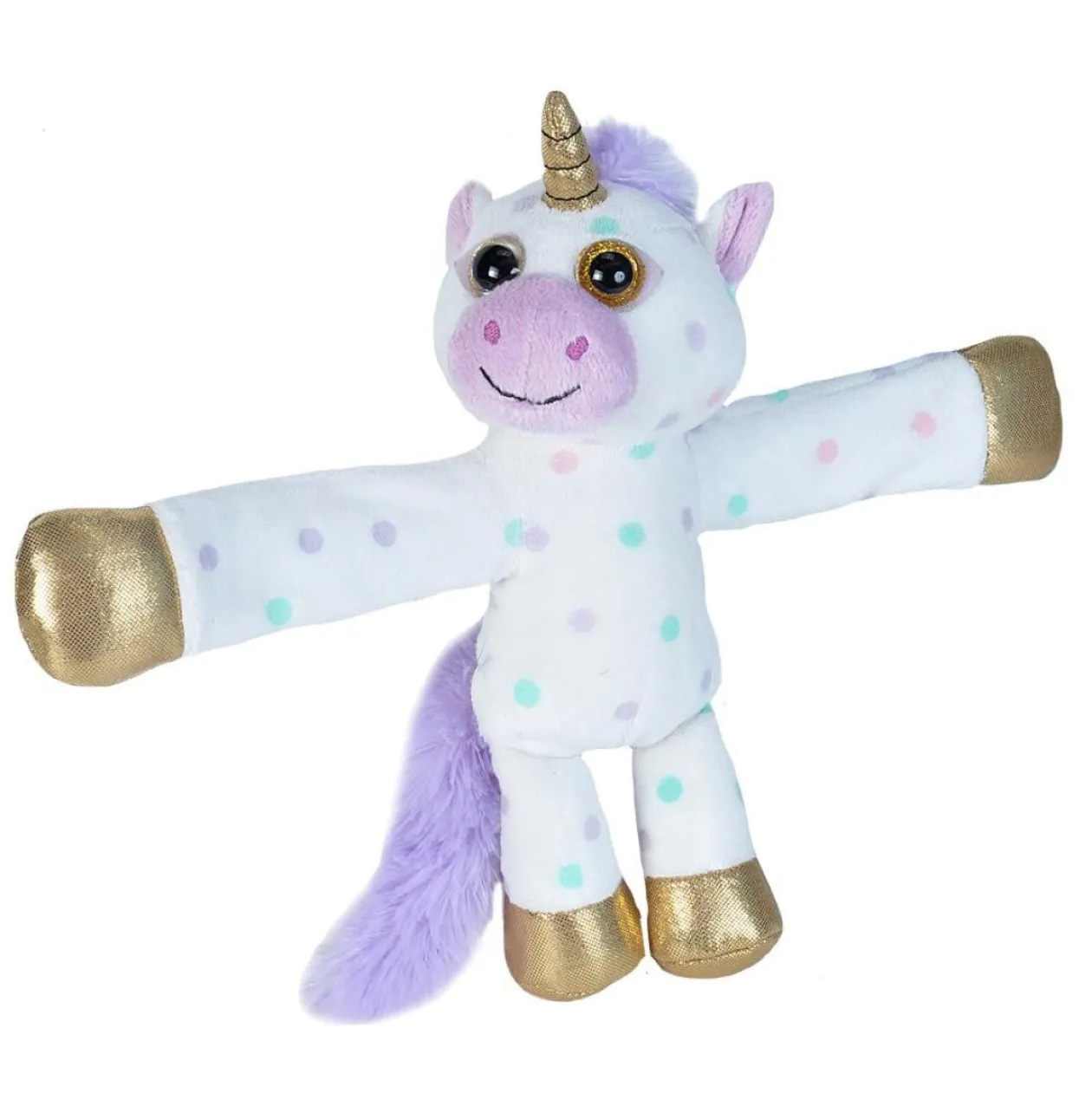 Wild Republic Huggers Polka Dot Unicorn Stuffed Animal - 8" Clearance