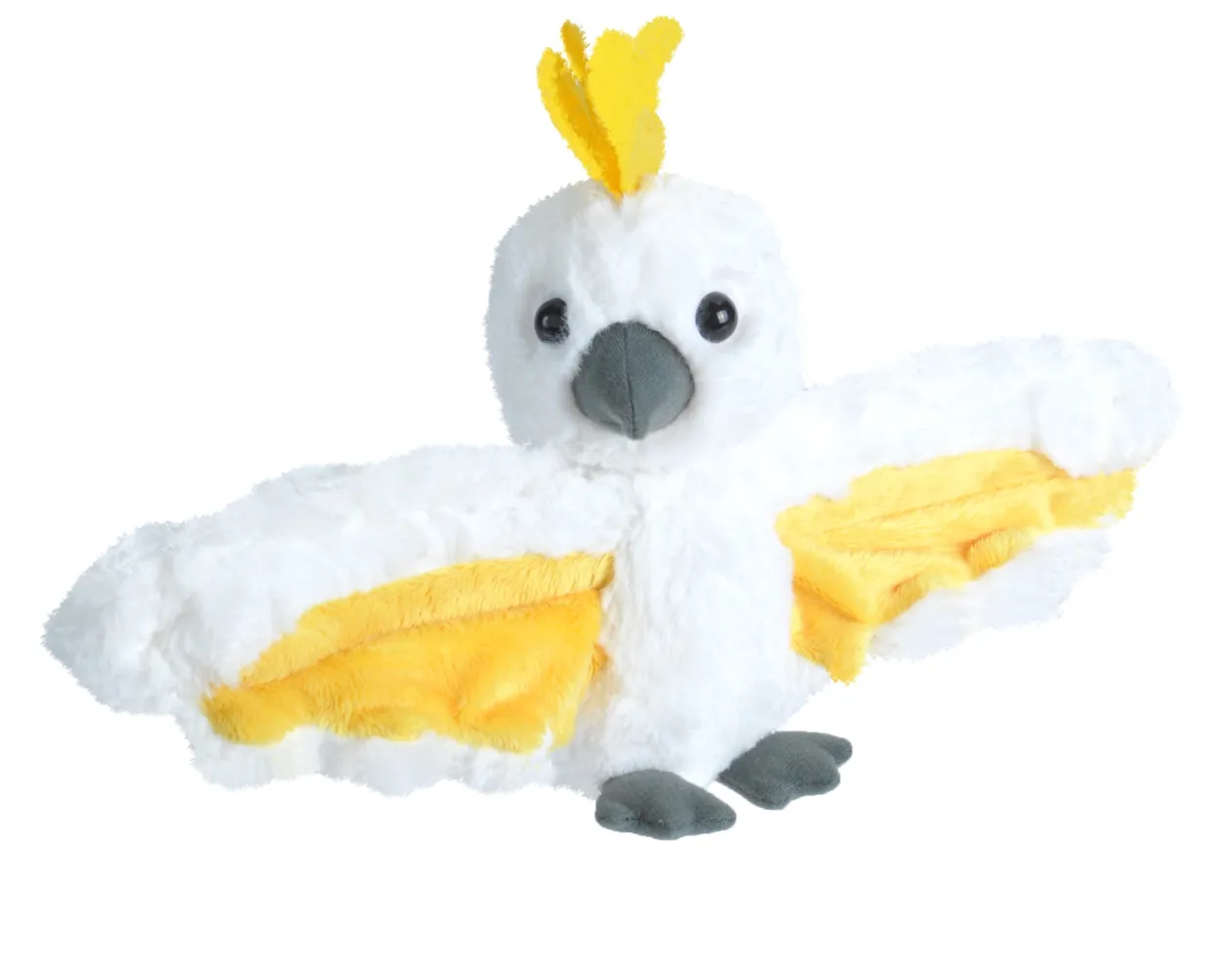 Wild Republic Huggers Sulphur Crested Cockatoo Stuffed Animal - 8" New
