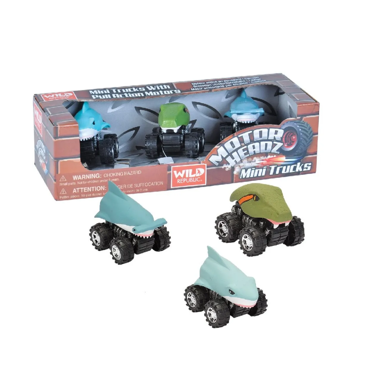 Wild Republic Mini Motor Headz Aquatic 3 Pack Best