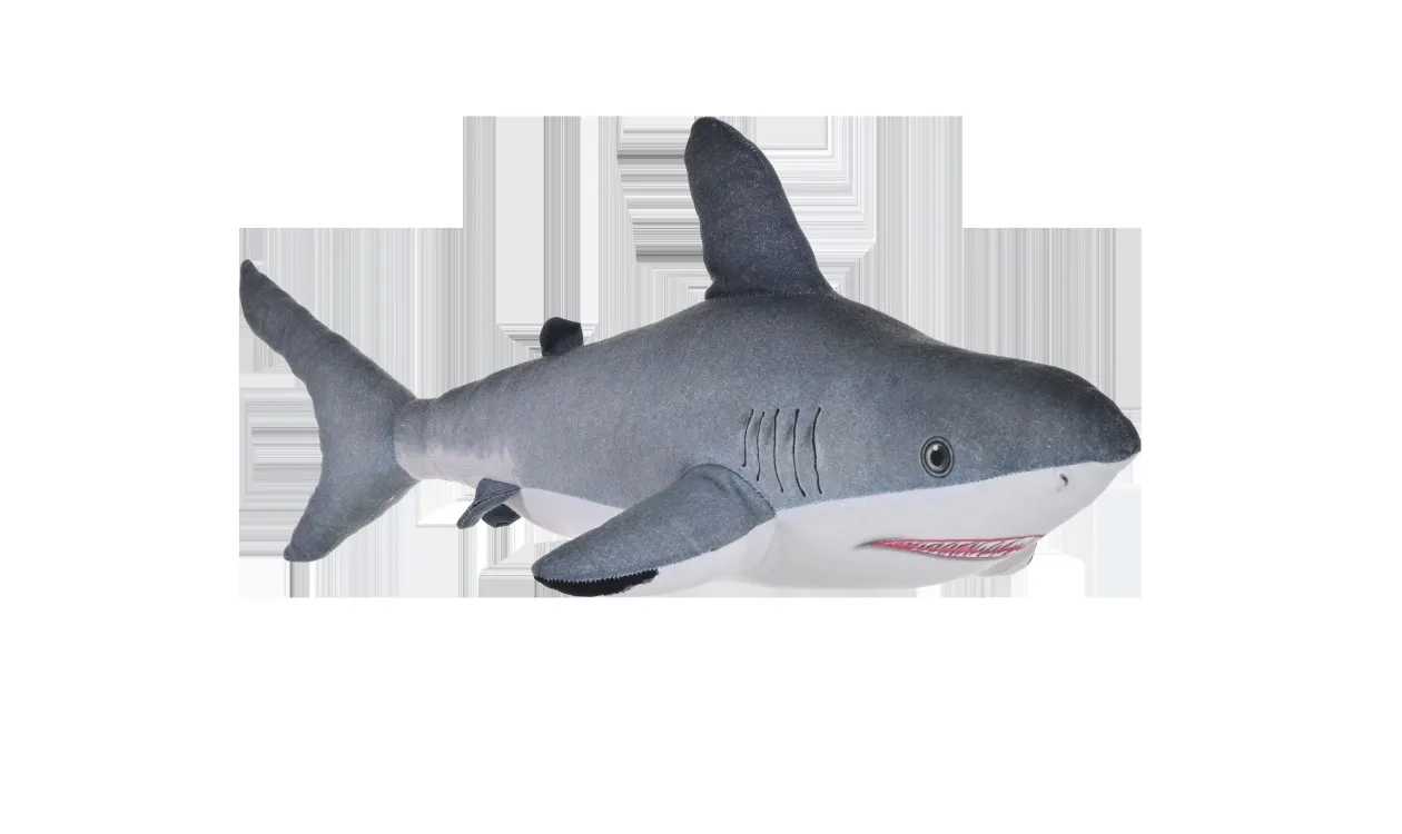 Wild Republic Naturekins Great White Shark Stuffed Animal - 12" Hot