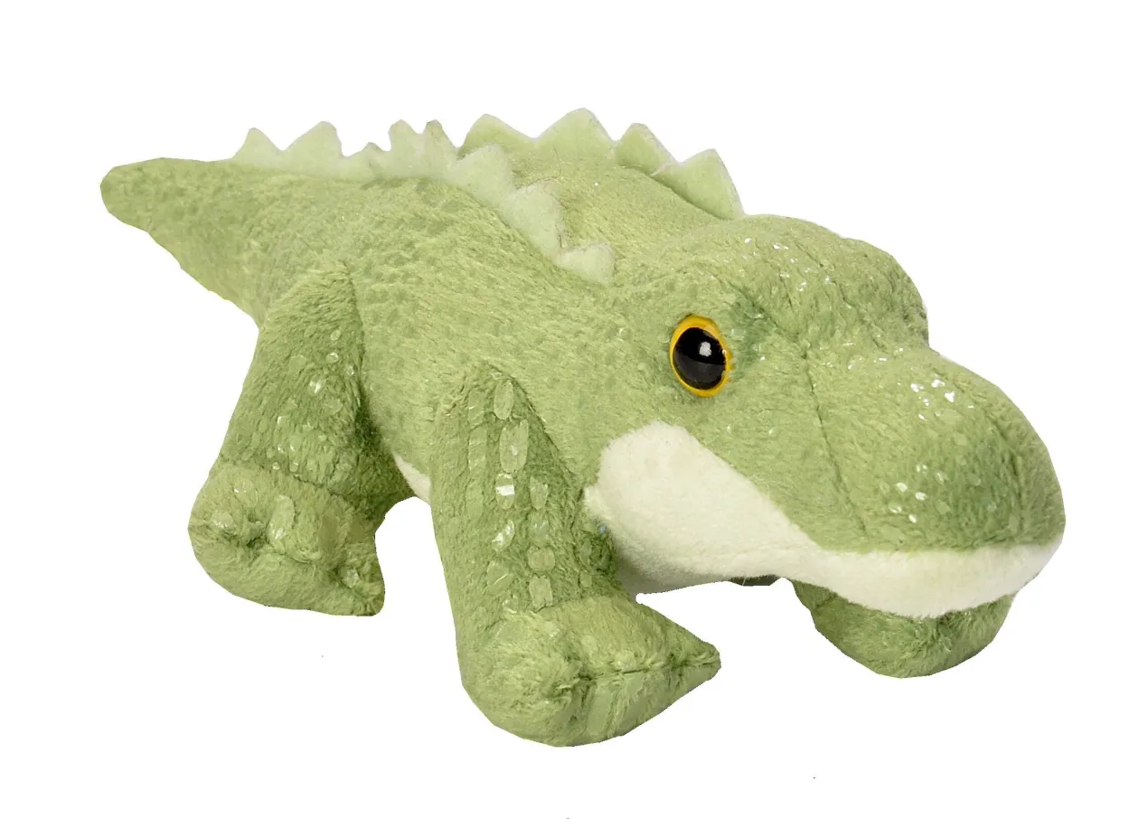 Wild Republic Pocketkins Eco Alligator Stuffed Animal - 5" Clearance