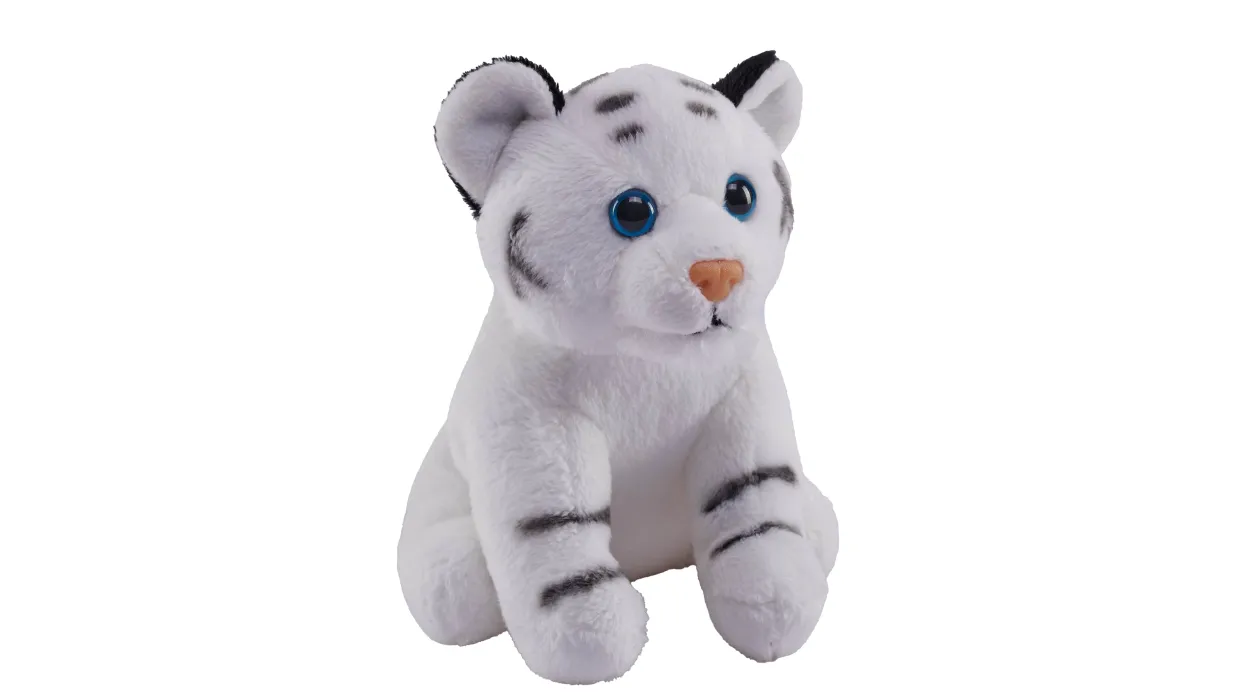 Wild Republic Pocketkins Eco White Tiger Stuffed Animal - 5" Flash Sale