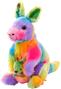 Wild Republic Rainbowkins Kangaroo Stuffed Animal - 12" New