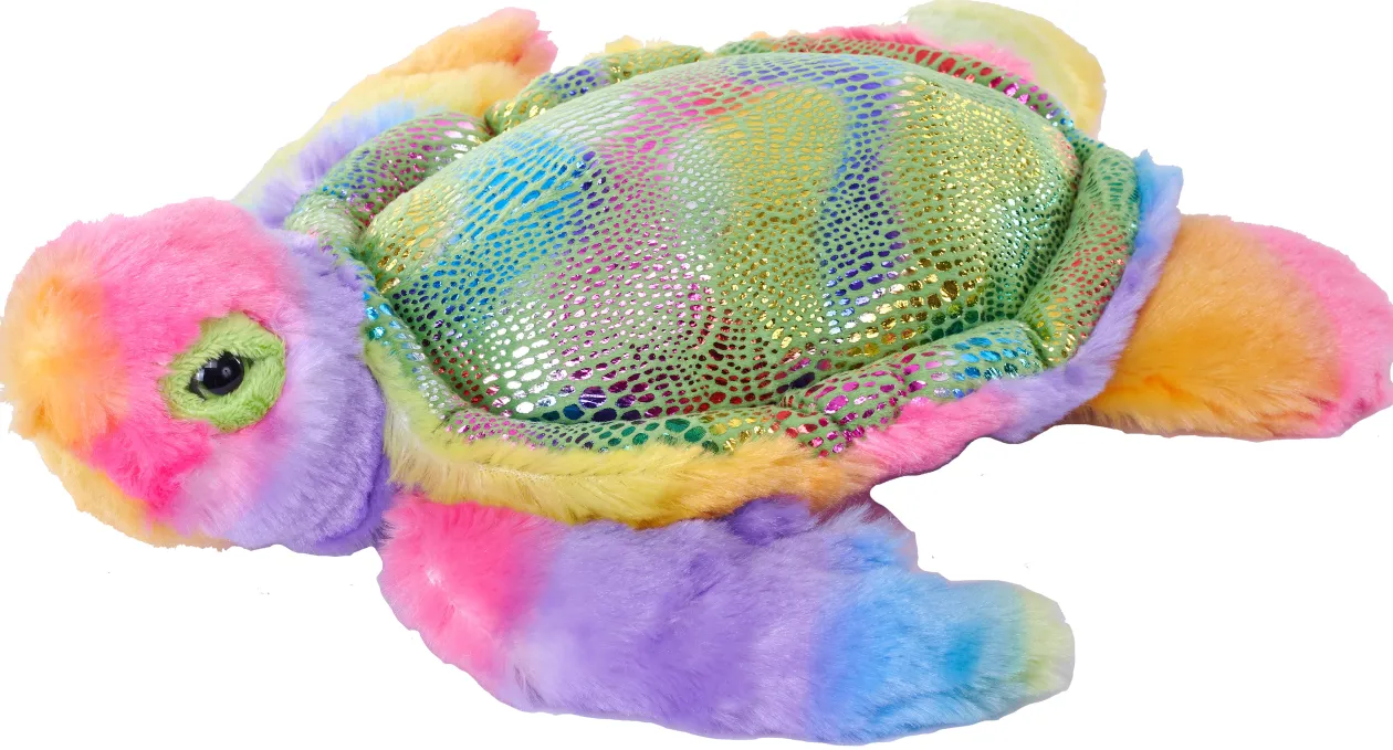 Wild Republic Rainbowkins Sea Turtle Stuffed Animal - 12" Discount