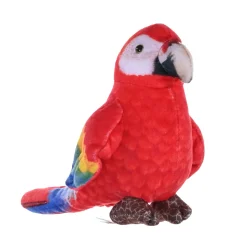 Wild Republic Rainforest Birds Scarlet Macaw Stuffed Animal - 4.5" New