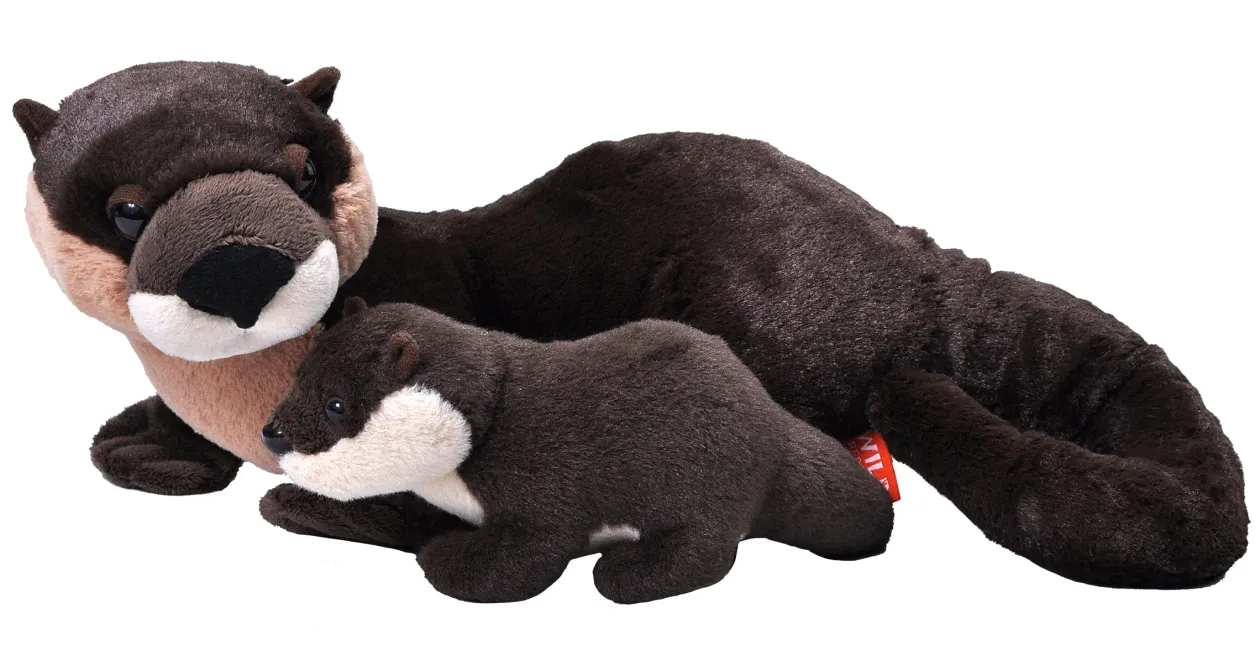 Wild Republic River Otter - Mom & Baby 12" Online
