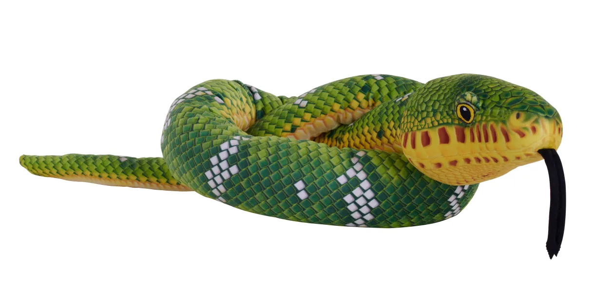 Wild Republic Snakesss Eco Emerald Tree Boa Stuffed Animal - 54" Online