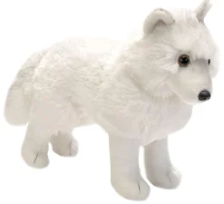 Wild Republic Standing Arctic Wolf Stuffed Animal - 12" Clearance