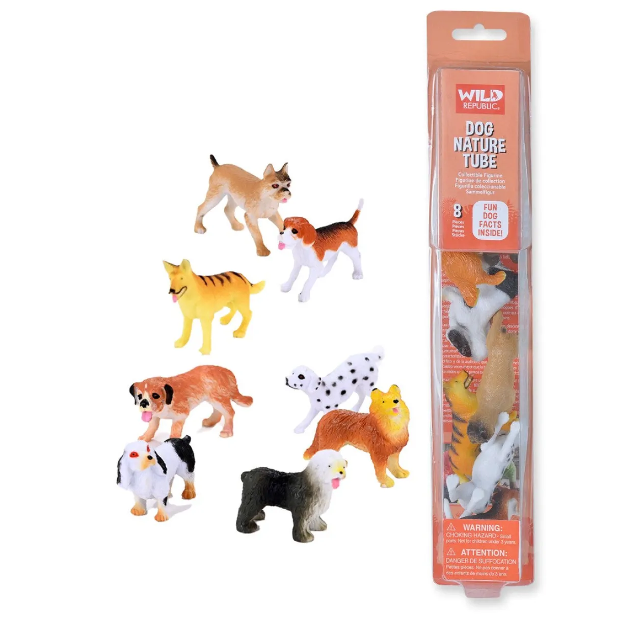 Wild Republic Tube of Dog Figurines with Playmat Store