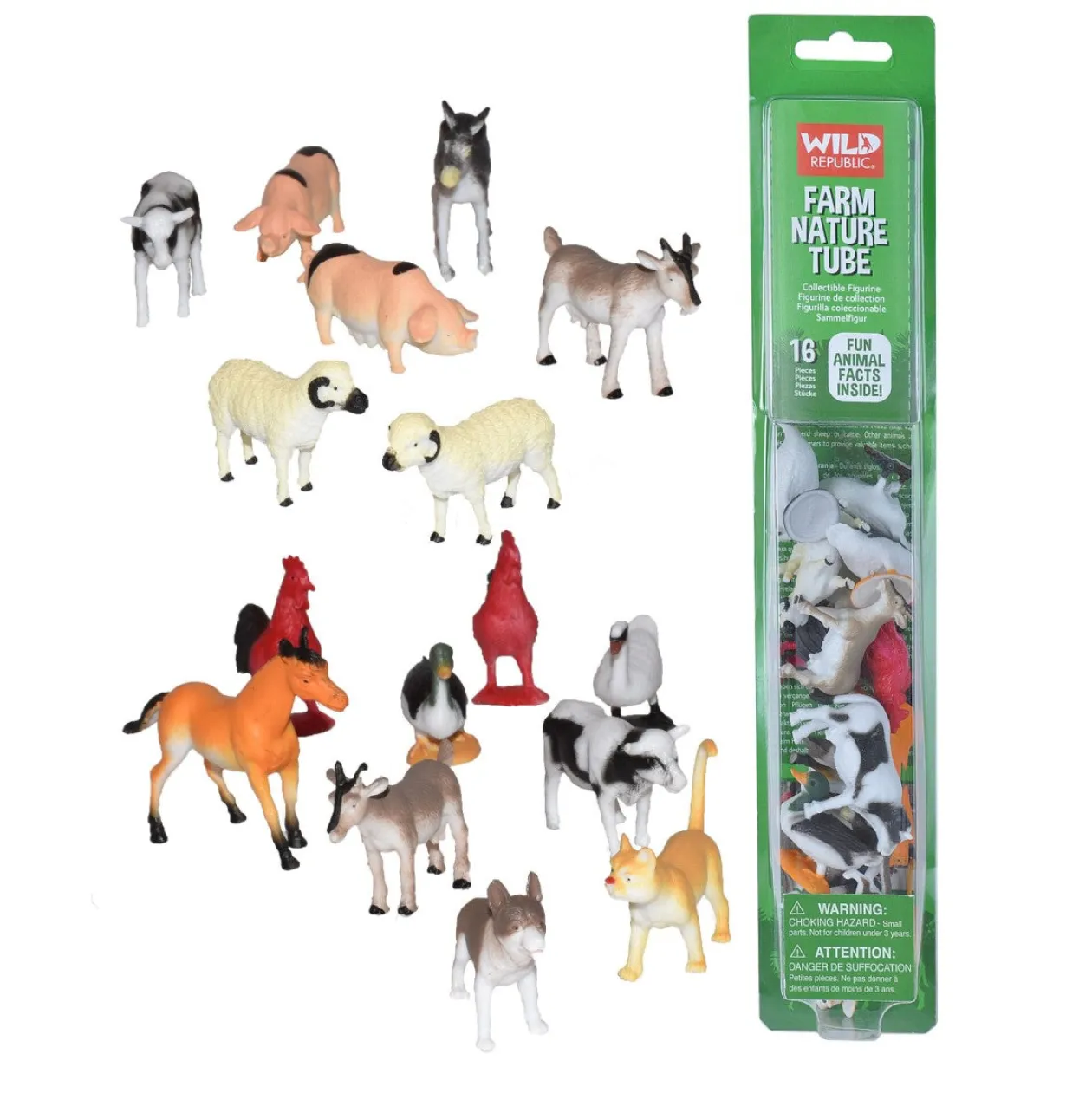 Wild Republic Tube of Farm Figurines with Playmat Store