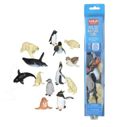 Wild Republic Tube of Polar Figurines with Playmat Discount