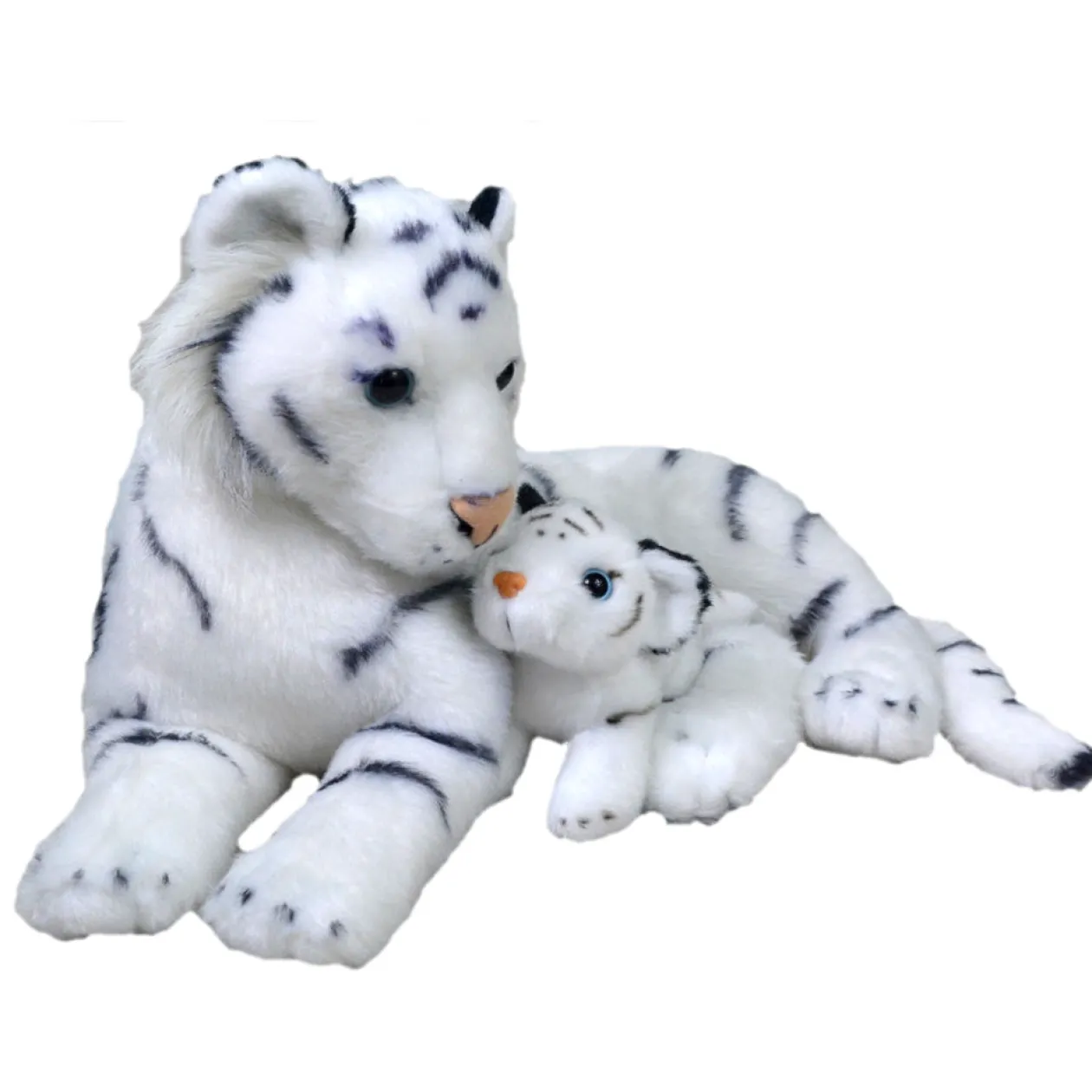 Wild Republic White Tiger Stuffed Animal - Mom And Baby 12" New