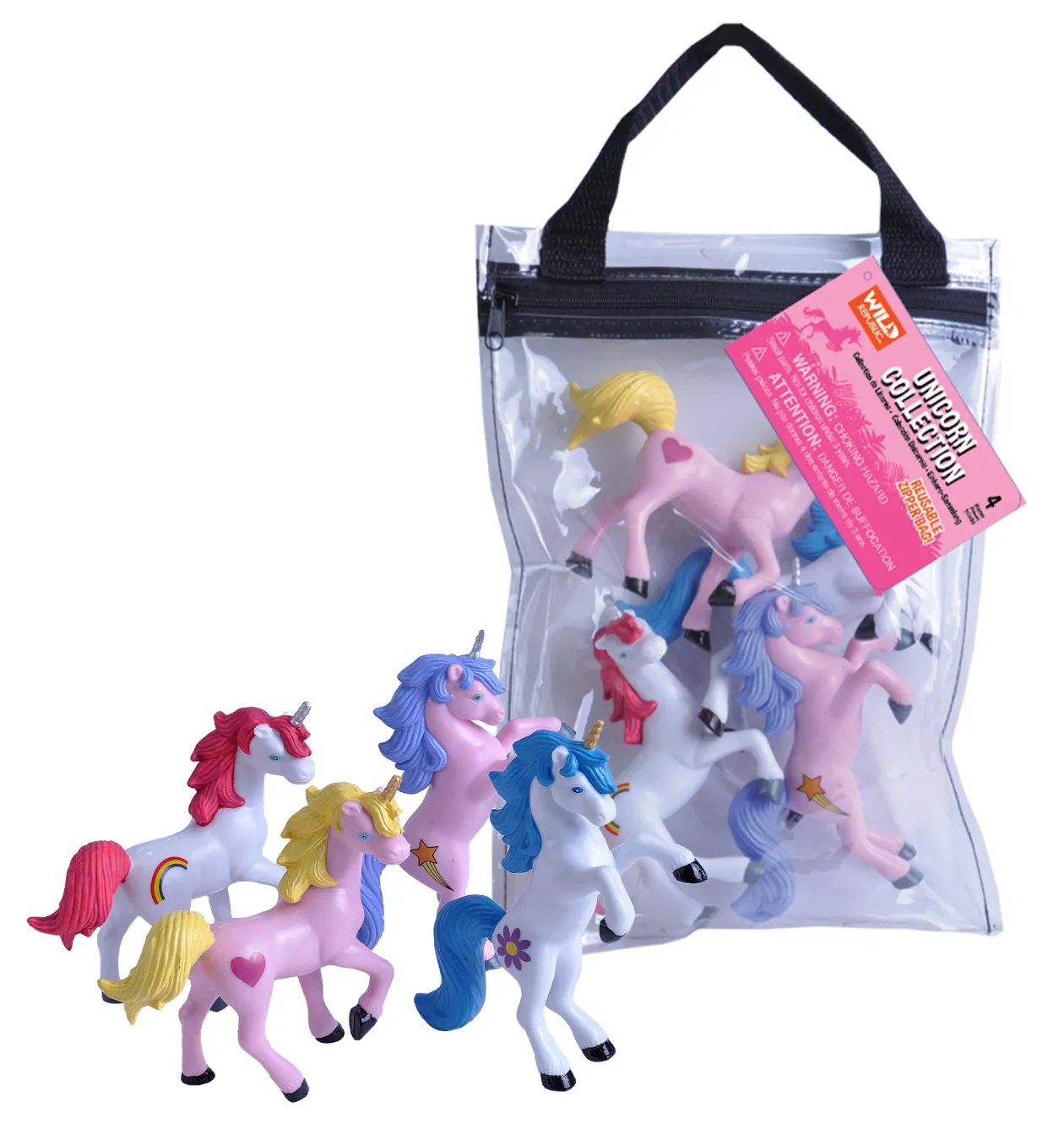 Wild Republic Zip Polybag of Unicorn Outlet